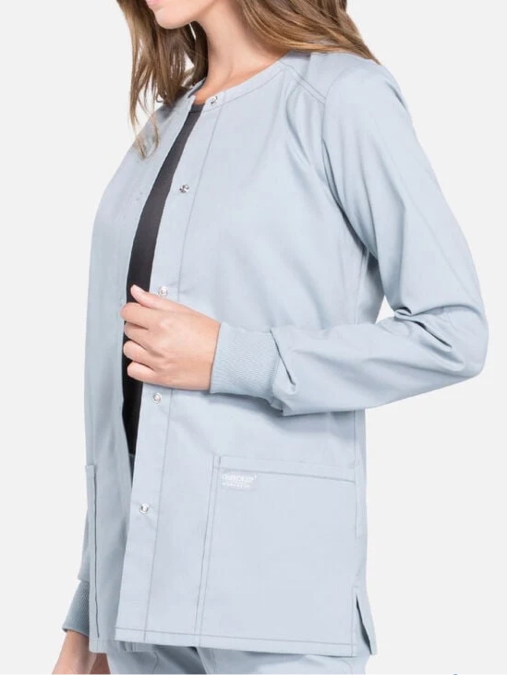 Women’s Cherokee Snap-Front Warm-Up Scrub Jacket 🩺✨